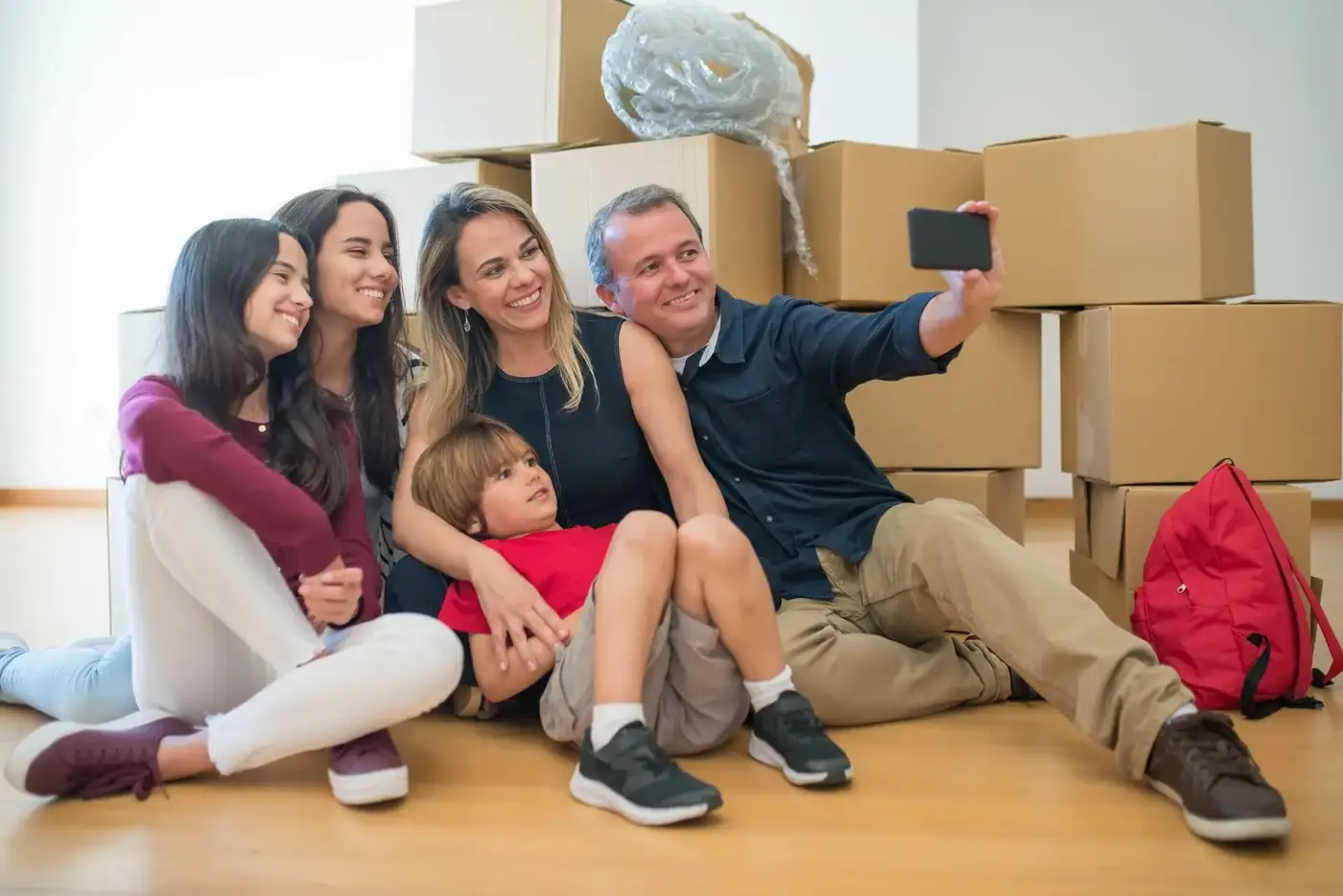 Washington homeowners at home